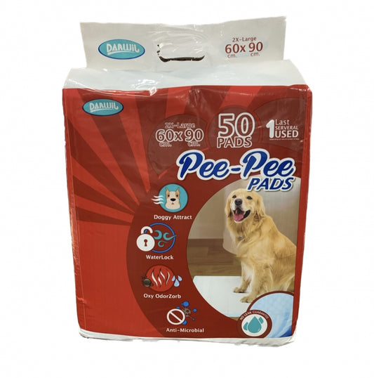 PEE PEE PADS DARWIL 50 UNIDADES 60 CM X 90 CM