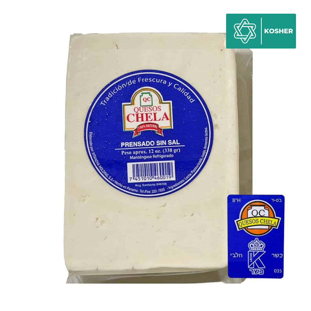 QUESOS CHELA PRENSADO SIN SAL 340 G