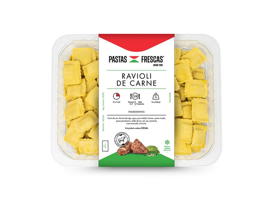 RAVIOLI DE CARNE PASTAS FRESCAS 454G