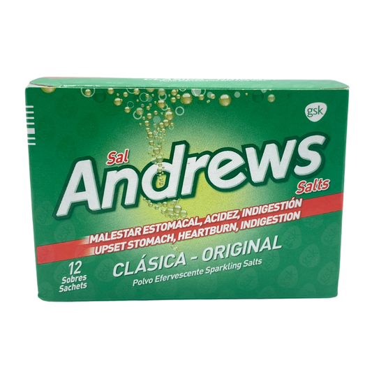 SAL ANDREWS ORIGINAL CAJA DE 12  SOBRES
