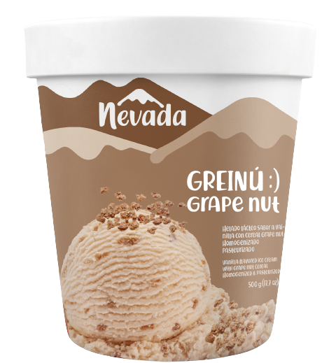 HELADO NEVADA GRAPE NUT 1/4 GALON