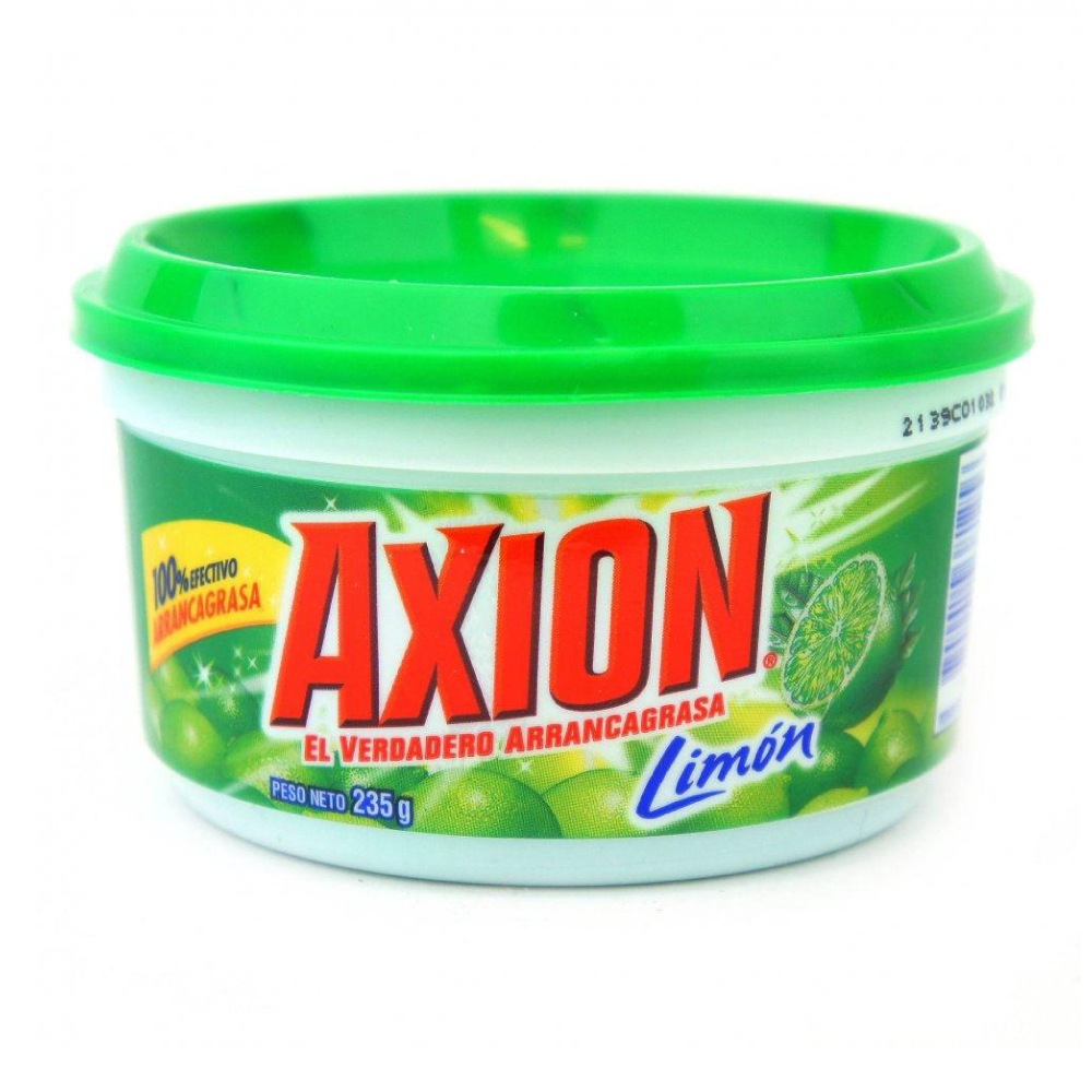 JABON LAVAPLATOS AXION LIMON PASTA 235 G