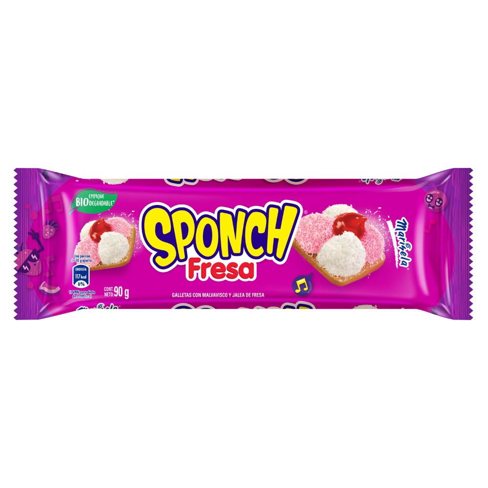 GALLETAS BIMBO SPONCH 6P MARINELA 90 G