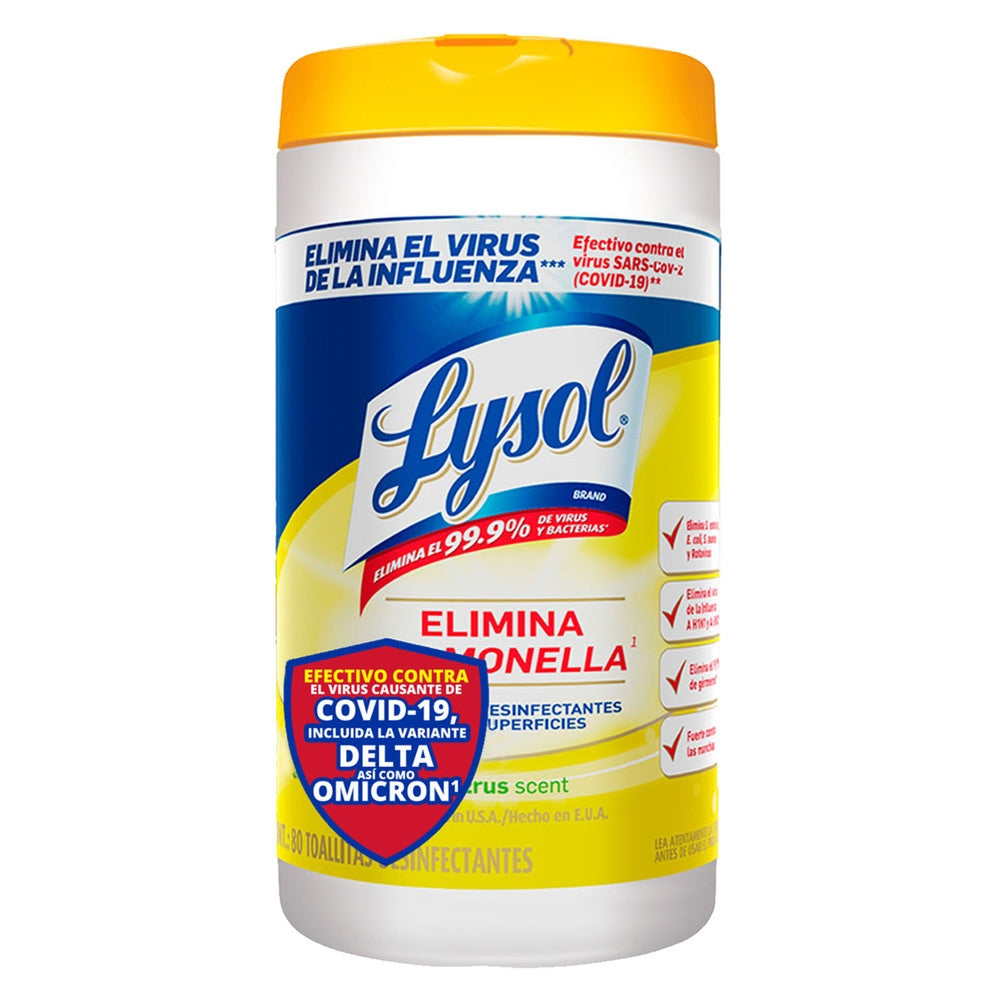 LYSOL WIPES CITRUS 80W