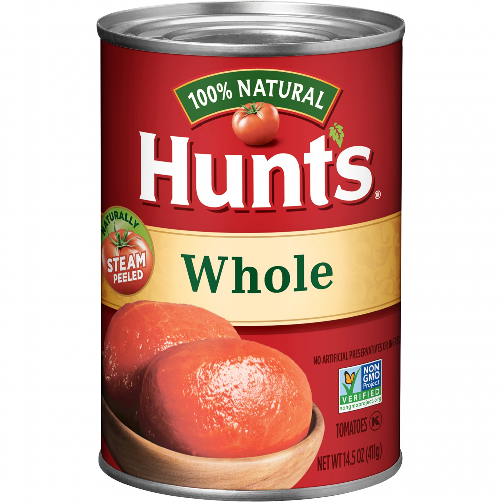 TOMATE PELADO ENTERO HUNTS 14 OZ