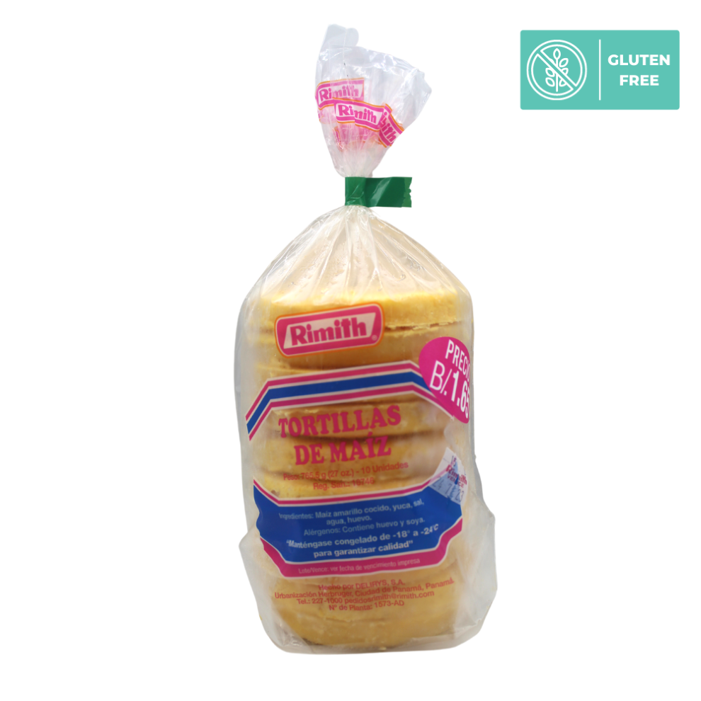 TORTILLAS DE MAIZ GRANDE RIMITH 10 UND