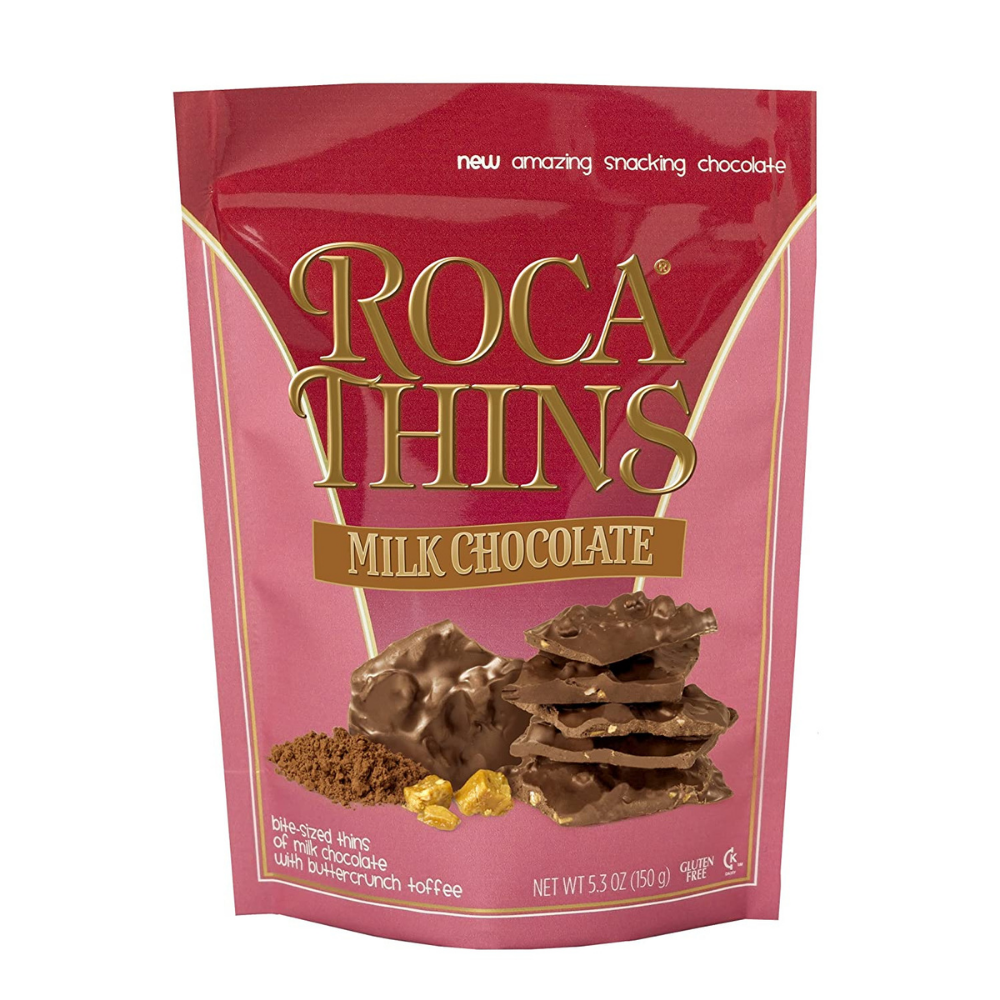 CHOCOLATES BROWN & HALEY ALMOND ROCA THINS 150 GR