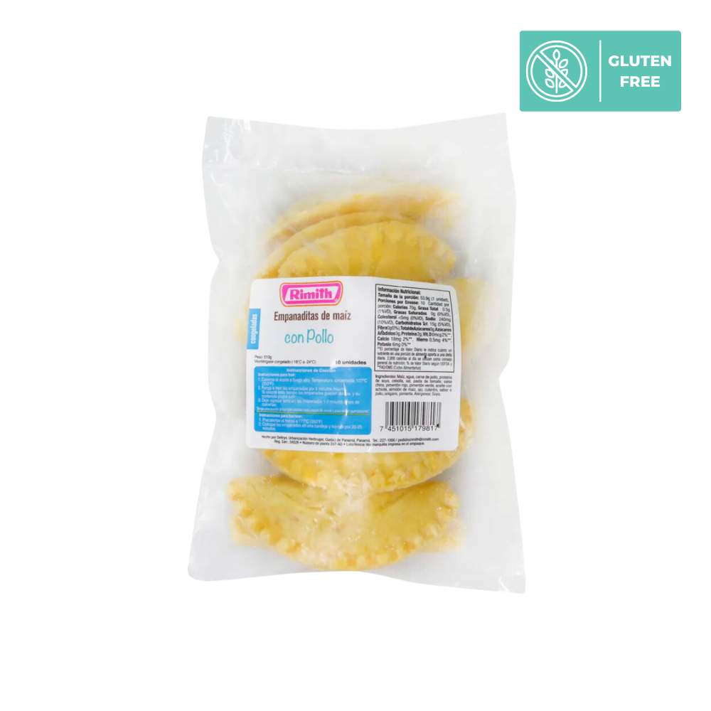 EMPANADITAS DE MAIZ RIMITH POLLO 10UND