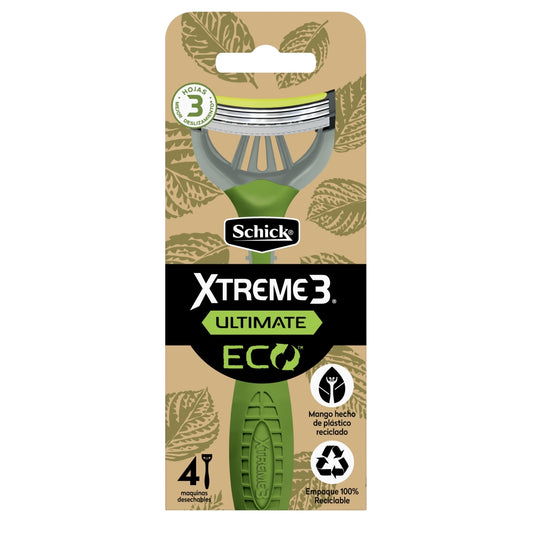 AFEITADORA SCHICK XTREME 3H ECO 4 MAQUINAS