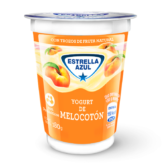 YOGURT ESTRELLA AZUL MELOCOTON 180 G