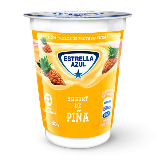 YOGURT ESTRELLA AZUL PIÑA 180 G