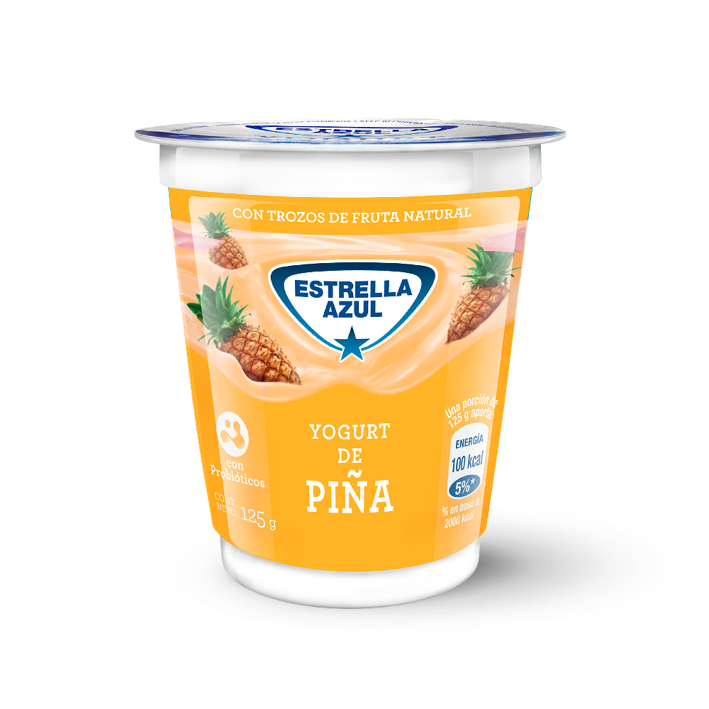 YOGURT ESTRELLA AZUL PIÑA 125 G