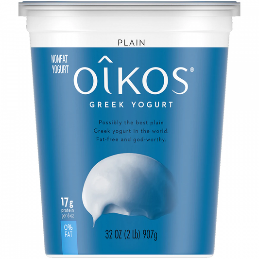 YOGURT OIKOS GRIEGO PLAIN QUART 32 OZ