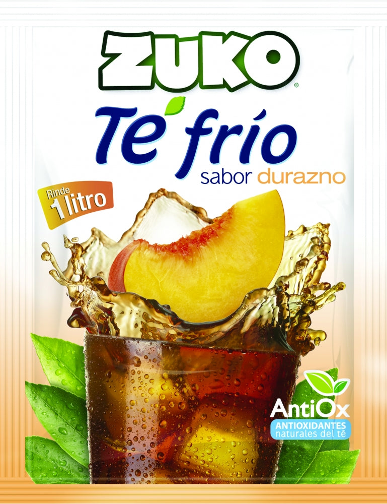 BEBIDA EN POLVO ZUKO TE FRIO DURAZNO 13 GR