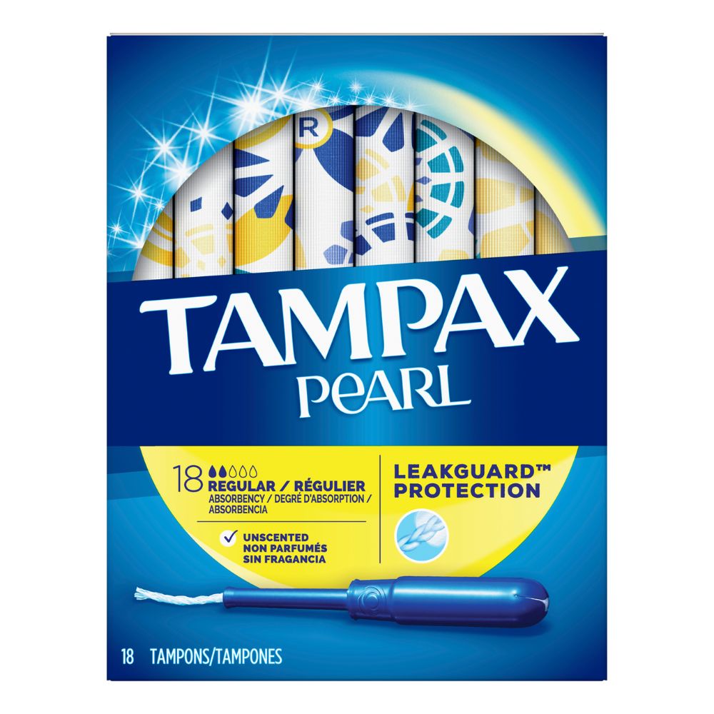 TAMPONES PEARL REGULAR TAMPAX 18 UND