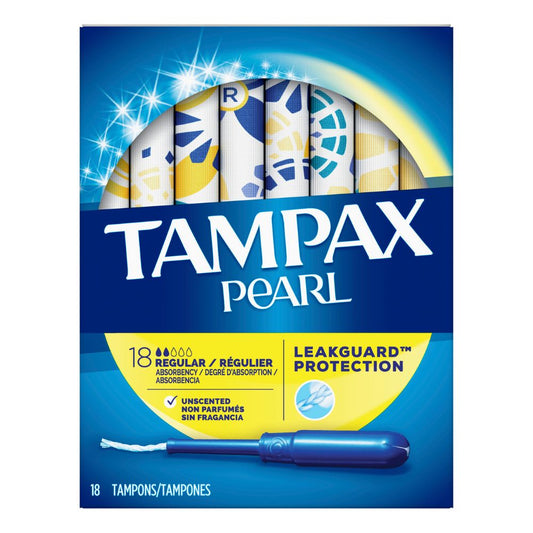 TAMPONES PEARL REGULAR TAMPAX 18 UND