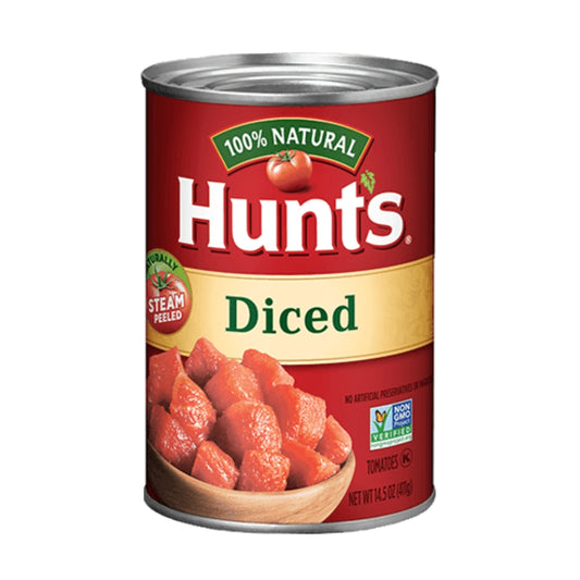 LATA DE TOMATES CORTADOS HUNTS 411 G