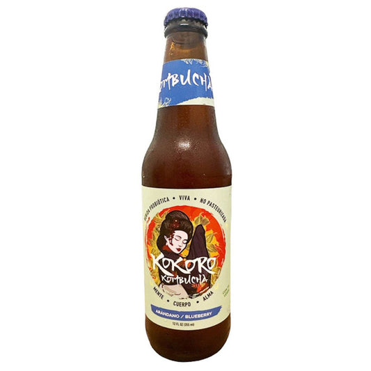 BEBIDA PROBIÓTICA ARANDANO KOKORO KOMBUCHA 355 ML