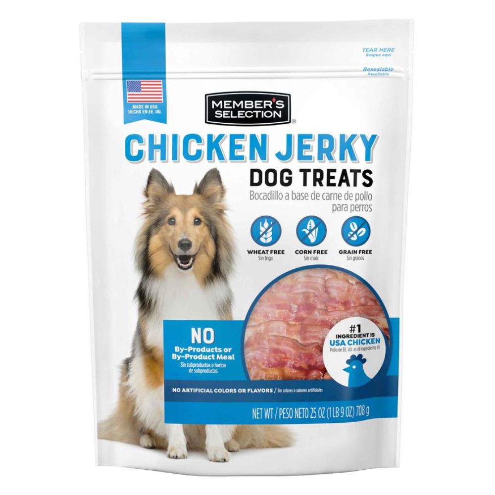 CHIKEN JERKY DOGS TREATS MEMBERS SELECTION 708 GR