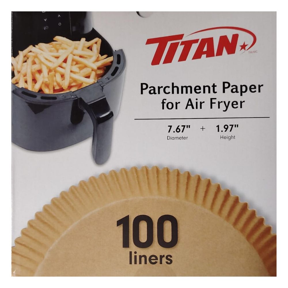 PAPEL PERGAMINO PARA FREIDORA DE AIRE TITAN 100 UND