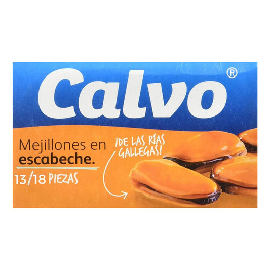 MEJILLONES EN ESCABECHE CALVO 115 GR