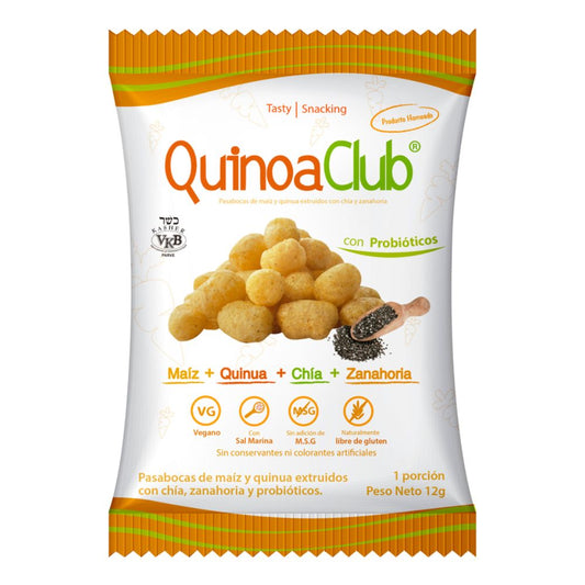 PASABOCAS DE MAIZ Y CHIA QUINOA CLUB 12 GR