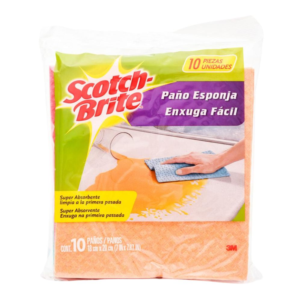 PAÑOS MULTIUSOS REUTILIZABLES SCOTCH-BRITE 10 UND