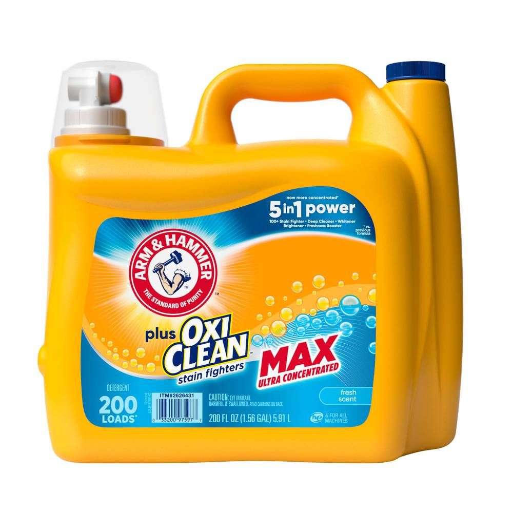 DETERGENTE LIQUIDO ARM & HAMMER OXI CLEAN 1.56 GL