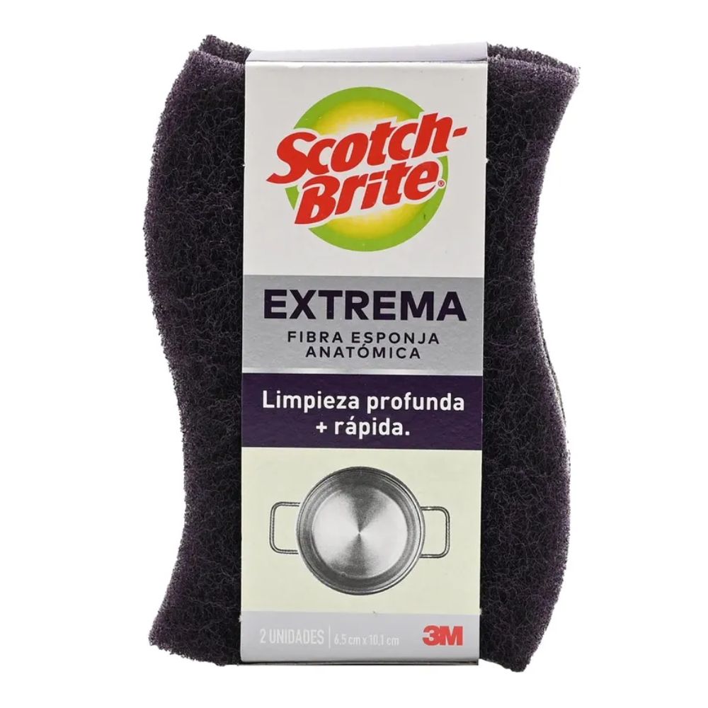 ESPONJA FIBRA ESPONJOSA SCOTCH BRITE 2 UND