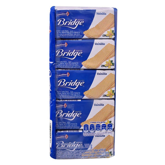 GALLETAS WAFER DE VAINILLA BRIDGE 10 UND