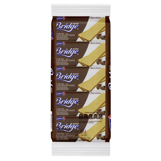 GALLETAS WAFER DE CHOCOLATE BRIDGE 10 UND