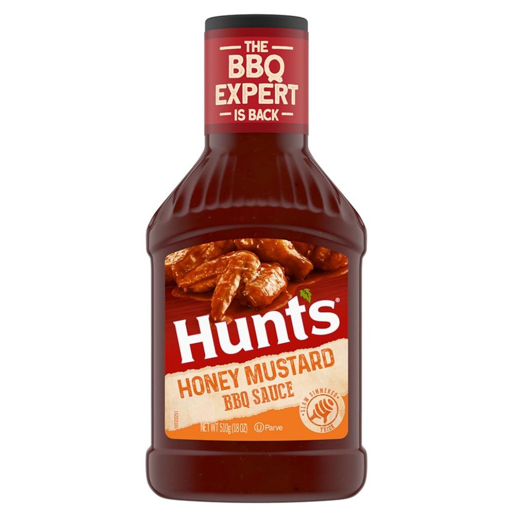 SALSA BBQ HONEY MUSTARD HUNTS 18 OZ