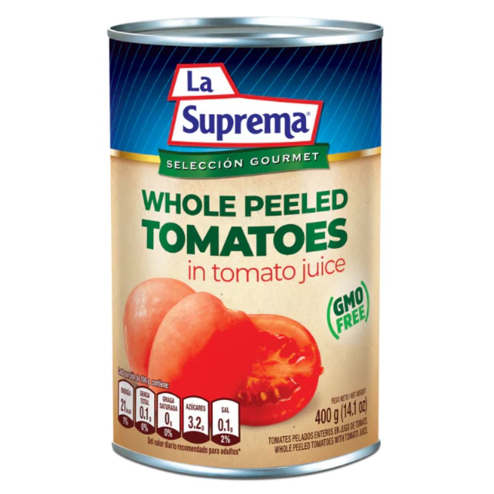TOMATE ENTERO PELADO LA SUPREMA 400 GR