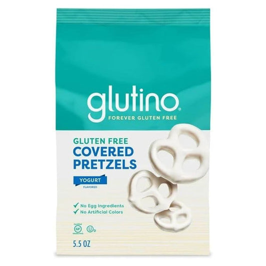 PRETZELS CUBIERTO DE YOGURT GLUTINO  156 GR