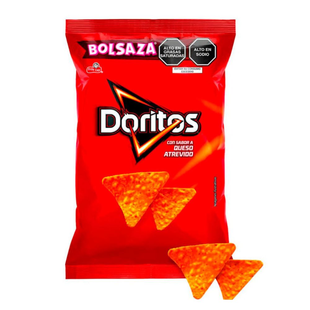 DORITOS NACHO CHEESE BOLSAZA 90 GR