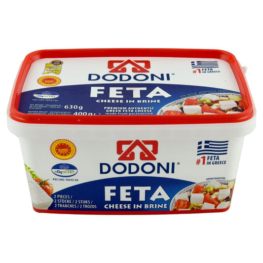 QUESO FETA EN CONTENEDOR PLASTICO DODONI 400 GR