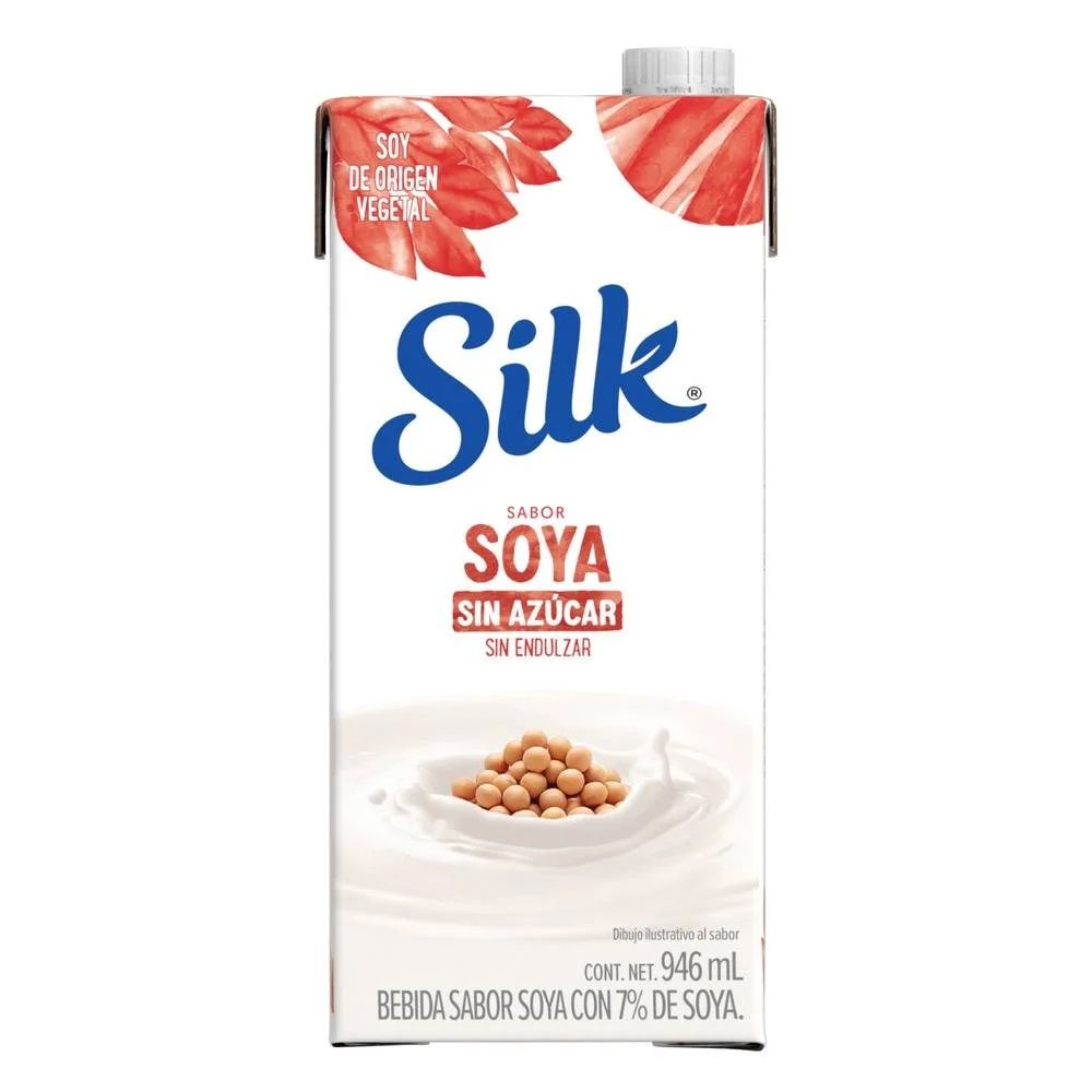 LECHE DE SOYA SIN AZUCAR SILK 946 ML