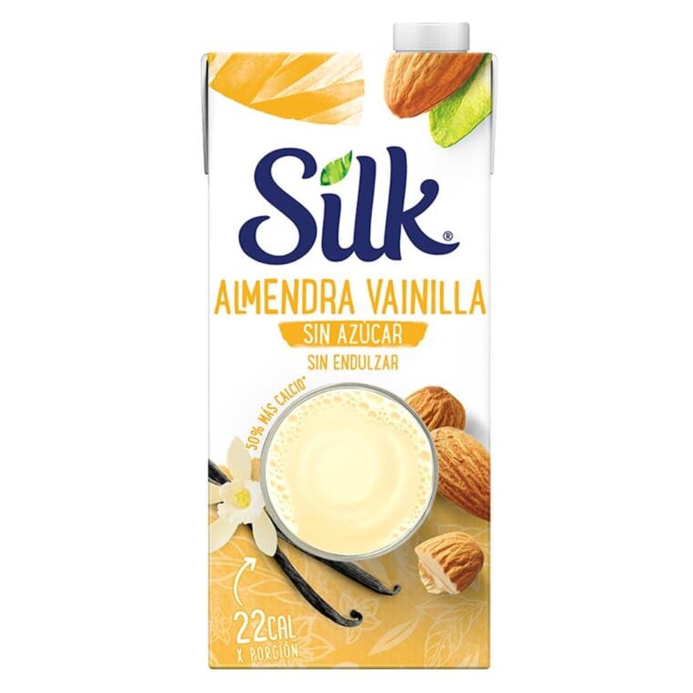 LECHE DE ALMENDRAS Y VAINILLA SIN AZUCAR SILK 946 ML