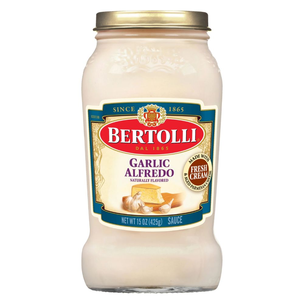 SALSA ALFREDO CON AJO BERTOLLI 15 OZ