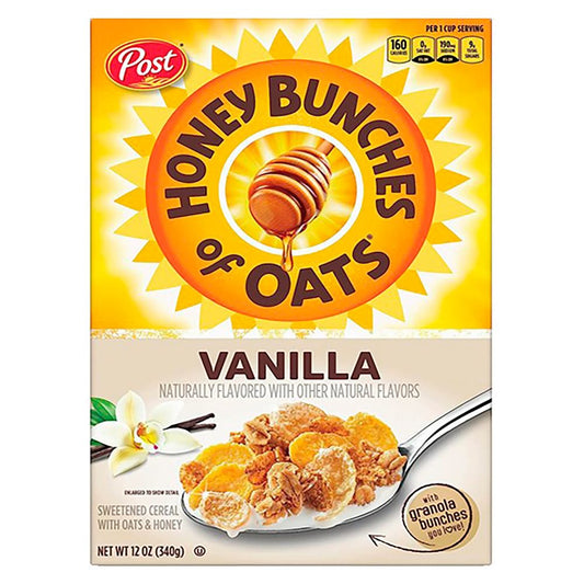 CEREAL HONEY BUNCHES OF OATS VAINILLA POST 12 OZ