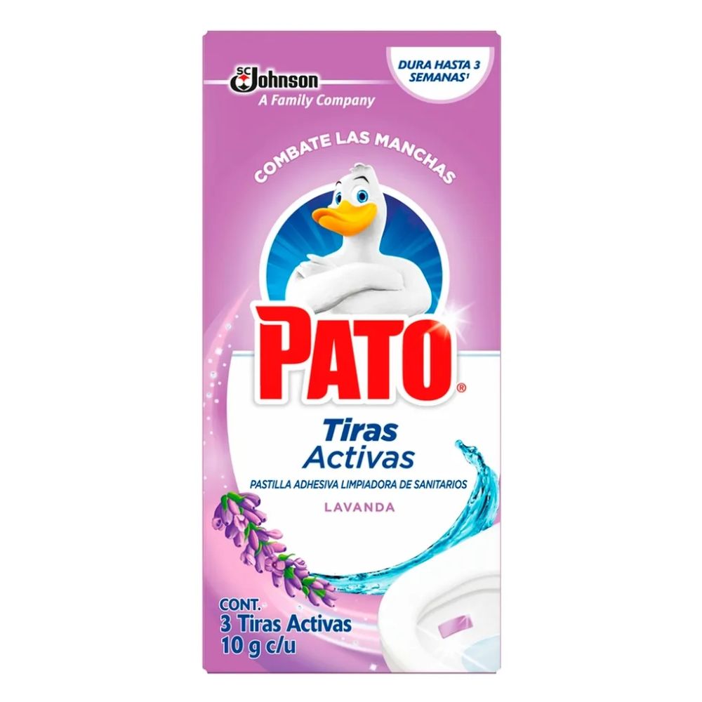 PASTILLA ADHESIVA PARA BAÑO LAVANDA  PATO 3 UND