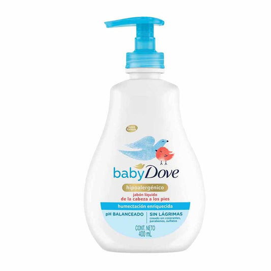 JABON LIQUIDO DE BEBE HIDRATACION ENRIQUECIDA DOVE 400 ML