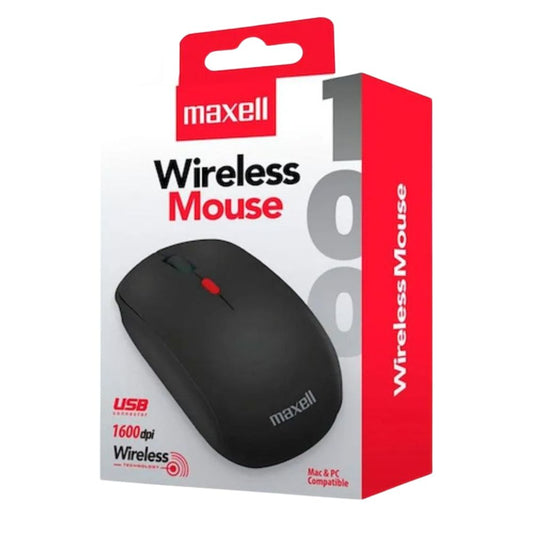 MOUSE INALAMBRICO NEGRO MAXELL 1 UND