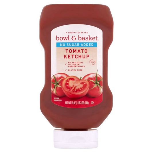 KETCHUP SIN AZUCAR AÑADIDA BOWL & BASKET 20 OZ