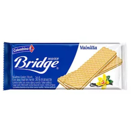 GALLETAS WAFER DE VAINILLA BRIDGE 30 GR
