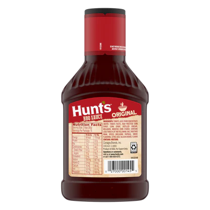 SALSA BBQ ORIGINAL HUNTS 18 OZ