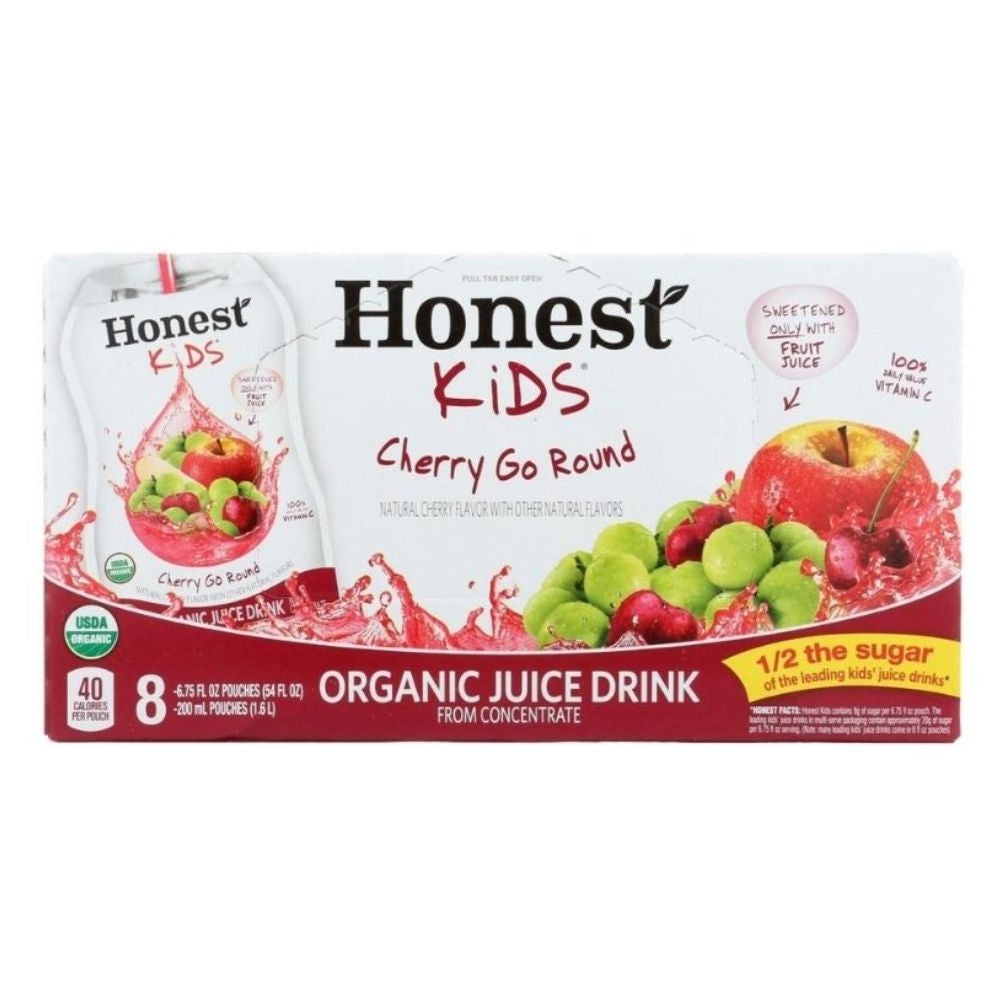 JUGOS ORGANICOS CEREZAS GO ROUND HONEST KIDS 8 PACK