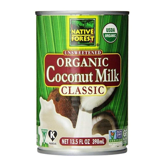 LECHE DE COCO ORGANICA SIN AZUCAR NATIVE FOREST 398 ML