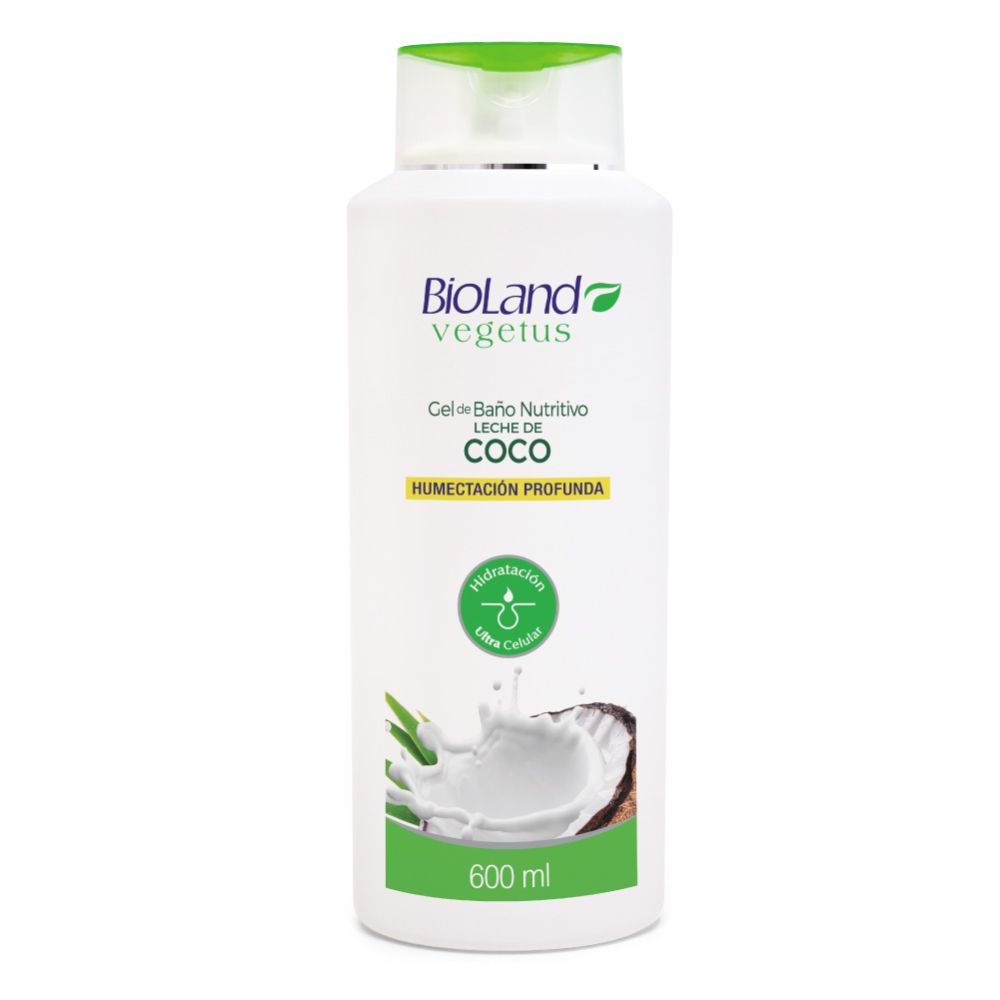 GEL DE BAÑO LECHE DE COCO BIOLAND 600 ML