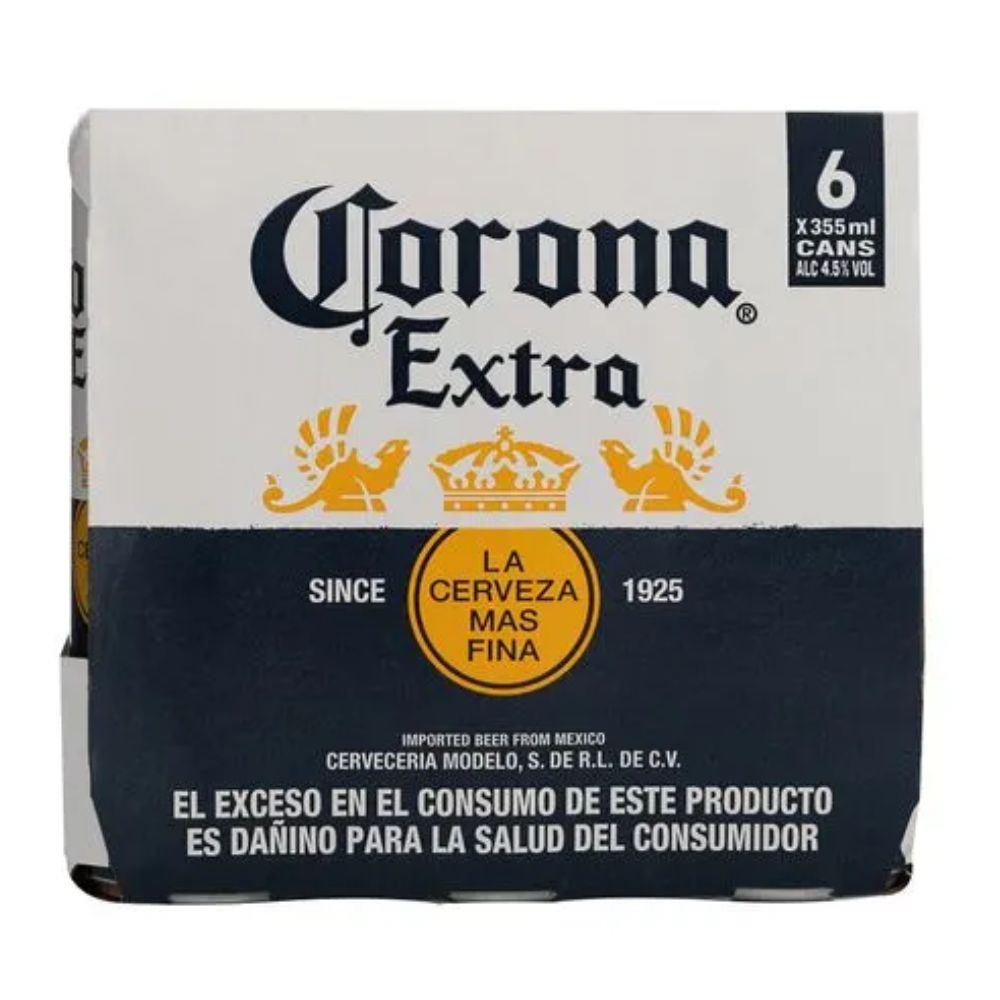 CERVEZA CORONA LATA 6 PACK